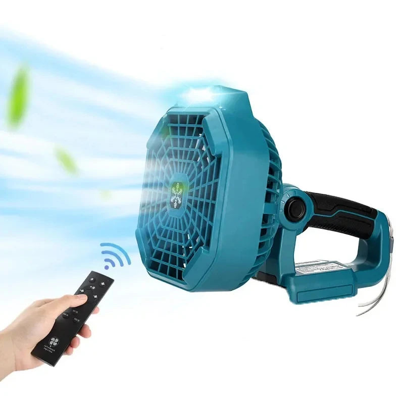 Portable Tent Fan for Makita battery Cordless Camping Fan with LED