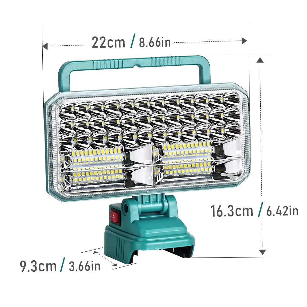 9 inch LED Work Light Compatible with Makita 18v Battery(Tool Only) 4500Lumens