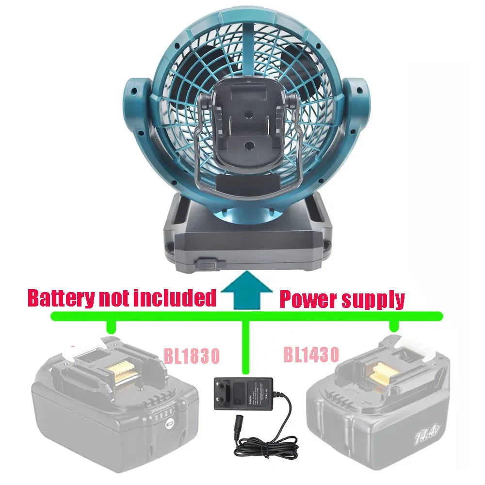 DCF102 Electric Cordless Fan For Makita Lithium Battery