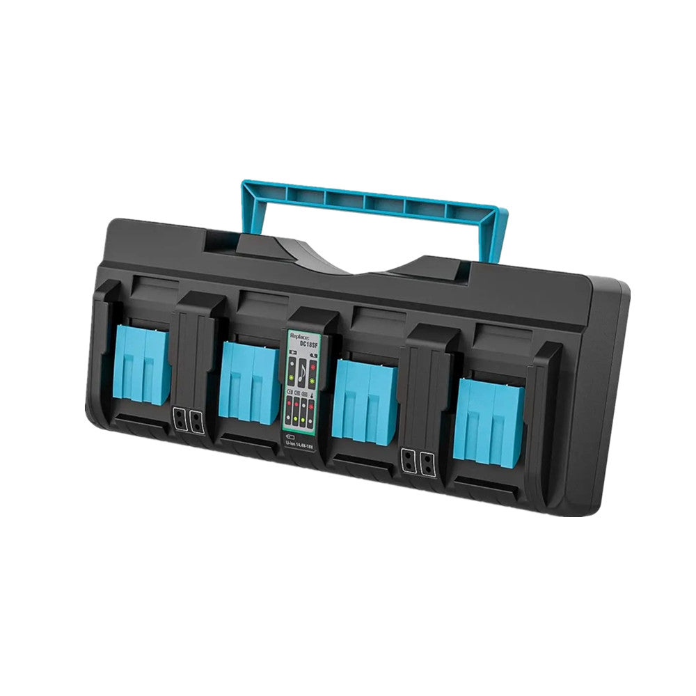 DC18SF 4-Port 14.4V 18V 4X3A Li-Ion Battery Charger For Makita BL1820 BL1830 BL1850 BL1430 Power Tools